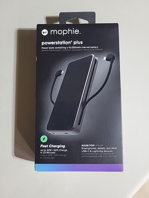 ZAGG Mophie Powerstation Plus 10K Power Bank with 30W Cables. Fast Shipping