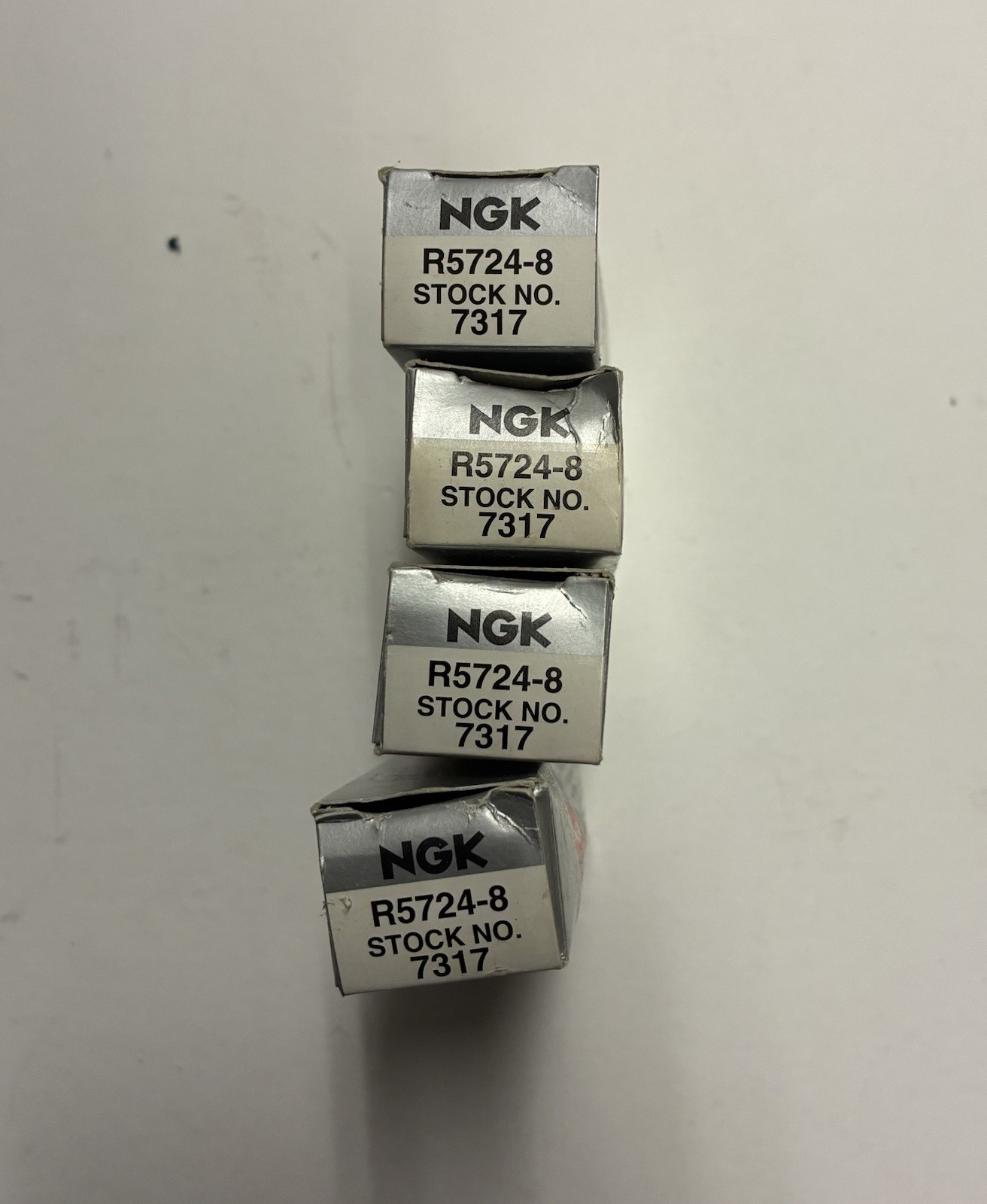 NGK 7317 R5724-8 Racing Spark Plug - Set of 4