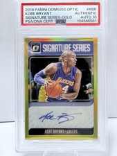 2018 Panini Donruss Optic Signature Series Gold Kobe Bryant /10 PSA Auto 10