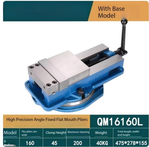 Heavy-duty Angle-fixed Vise with Base and Rotary Flat-mouth Bench Vise - Picture 11 of 29