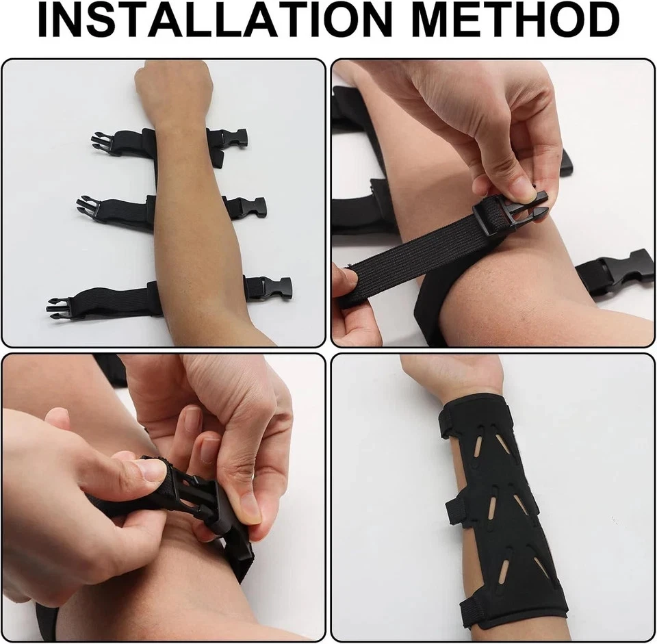 Protector de brazo de tiro con arco ajustable protector de brazo de tiro con arco protector de antebrazo nuevo Foto 3 de 4