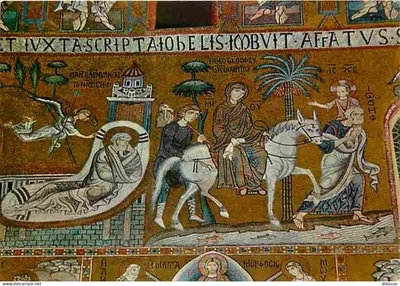Carte Postale - Art - Peinture Religieuse - Palermo - Chapelle Palatine - La Fui - Photo 1/2