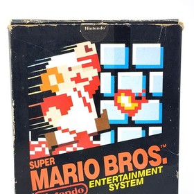 Super Mario Bros - NES Matte Sticker Seal 1985 Test Market Release - CIB GRAIL