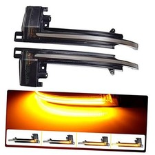 LED Dynamic Side Mirror Turn Signal Light Sequential Blinker Lamp for Au Yellow