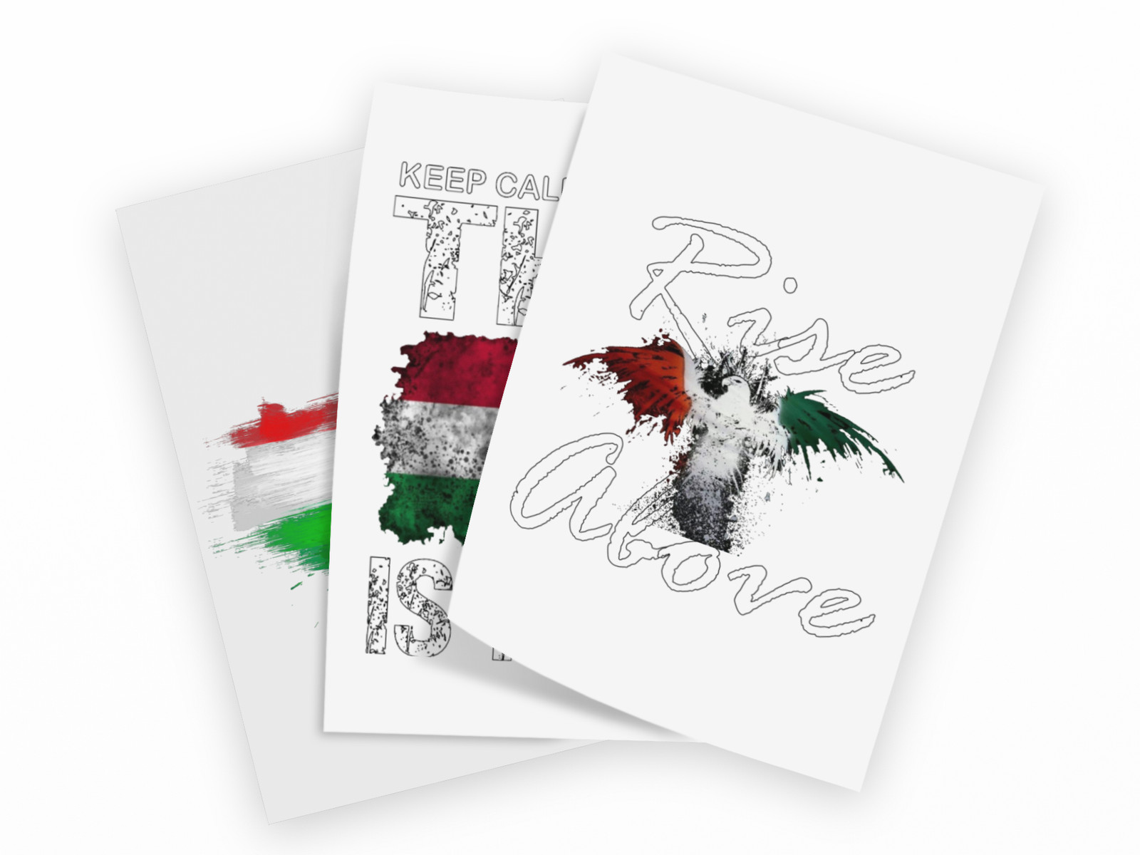 Hungarian Custom Design DTF Transfers Set of 6 image 2
