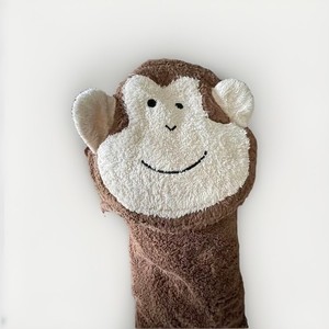 Hooded Monkey Towel Bath Beach Terry Cloth Brown DYR Toddler Kids