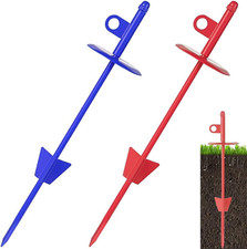 Dog Tie-Out Stake for Dogs,16" Dog Stake for outside Easy to Install, 360  Swive