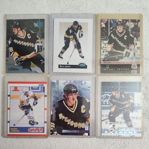 Mario Lemieux Lot of 6 90's NHLCards  Special Inserts Topps Pinnacle Score Fleer