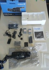    sony ccd-f401 video8 handycam camcorder 1989   complete in original box