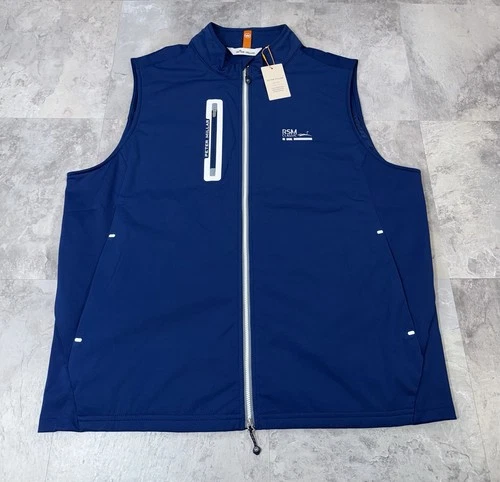 Peter Millar Hyperlight Fuse Vest RSM Classic Sea Island Golf Club Blue Mens XL - product listing photo
