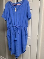 NEW talbots cotton short sleeve midi dress plus size x