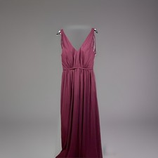 Azazie Bridesmaid Dress Nikka Cabernet Size A6 New With Tags.