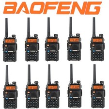 10 Baofeng UV-5R V/UHF Dual Band Two Way Ham Radio Walkie Talkie 128CH Earpiece
