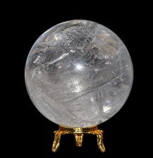 Gro&szlig;e 80 mm klare Kristall Quarz Naturstein Meditation Heilung Kugel Kugel