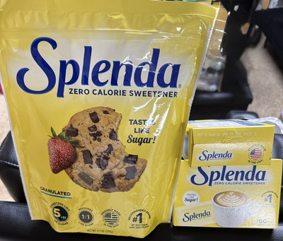 Splenda Zero Calorie Sweetener 1 Bags 9.7 Oz. & 2 Packs (100 Packets = 200 Packs