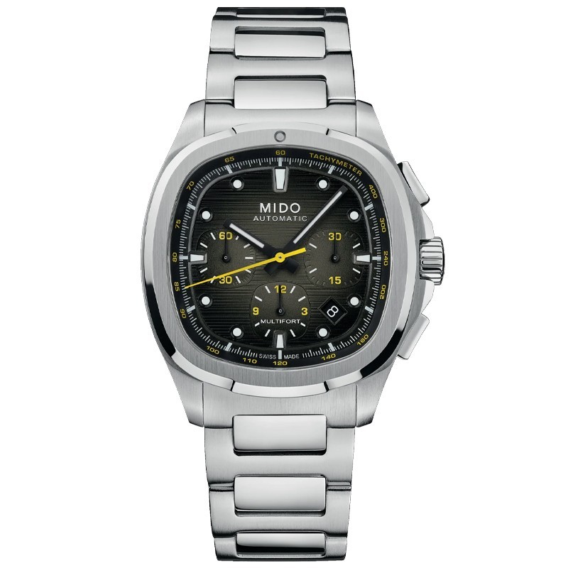 Mido Multifort TV Chronograph 42mm Grey Dial Men's Watch