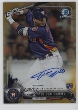 2017 Bowman Chrome Rookie Gold Refractor /50 Yuli Gurriel Yulieski Auto 3y4