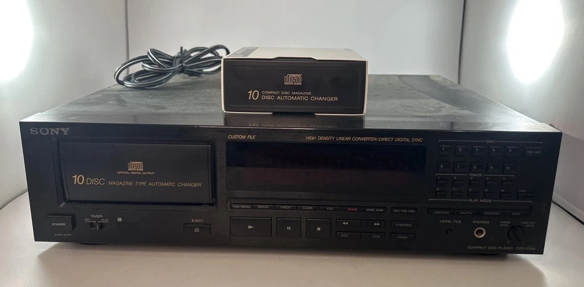 Sony Home Audio CD Players & Recorders 10-14 CD Changer Capacity