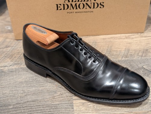 Allen Edmonds Park Avenue Black Horween Shell Cordovan Oxford Shoe 8.5E - Picture 3 of 11