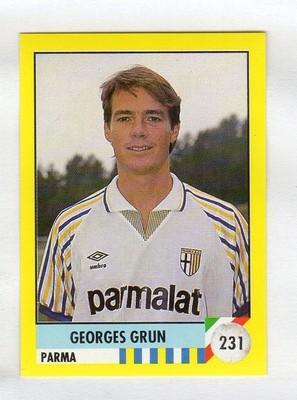 figurine THE GREAT FOOTBALL VALLARDI 1992 NUMBER 231 PARMA GRUN