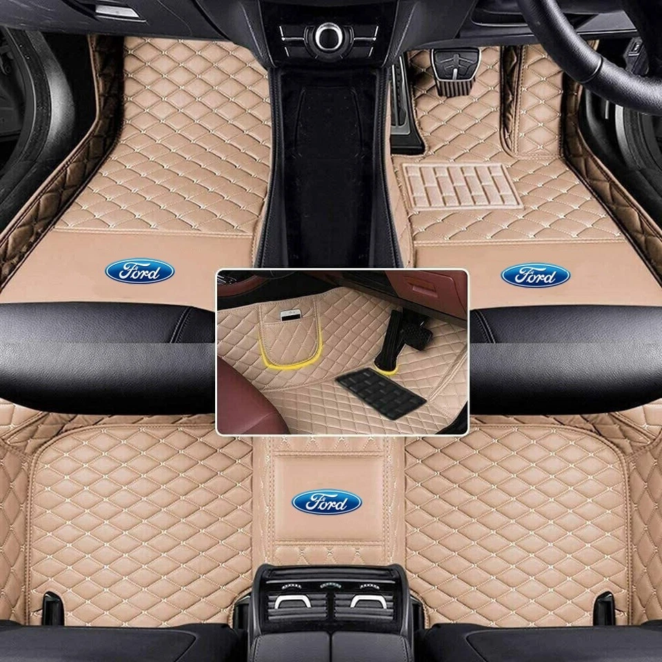 For Ford Car FIoor Mats All Models Custom F-150 RHD All-weather Auto Carpets Rug - Image 4 of 4