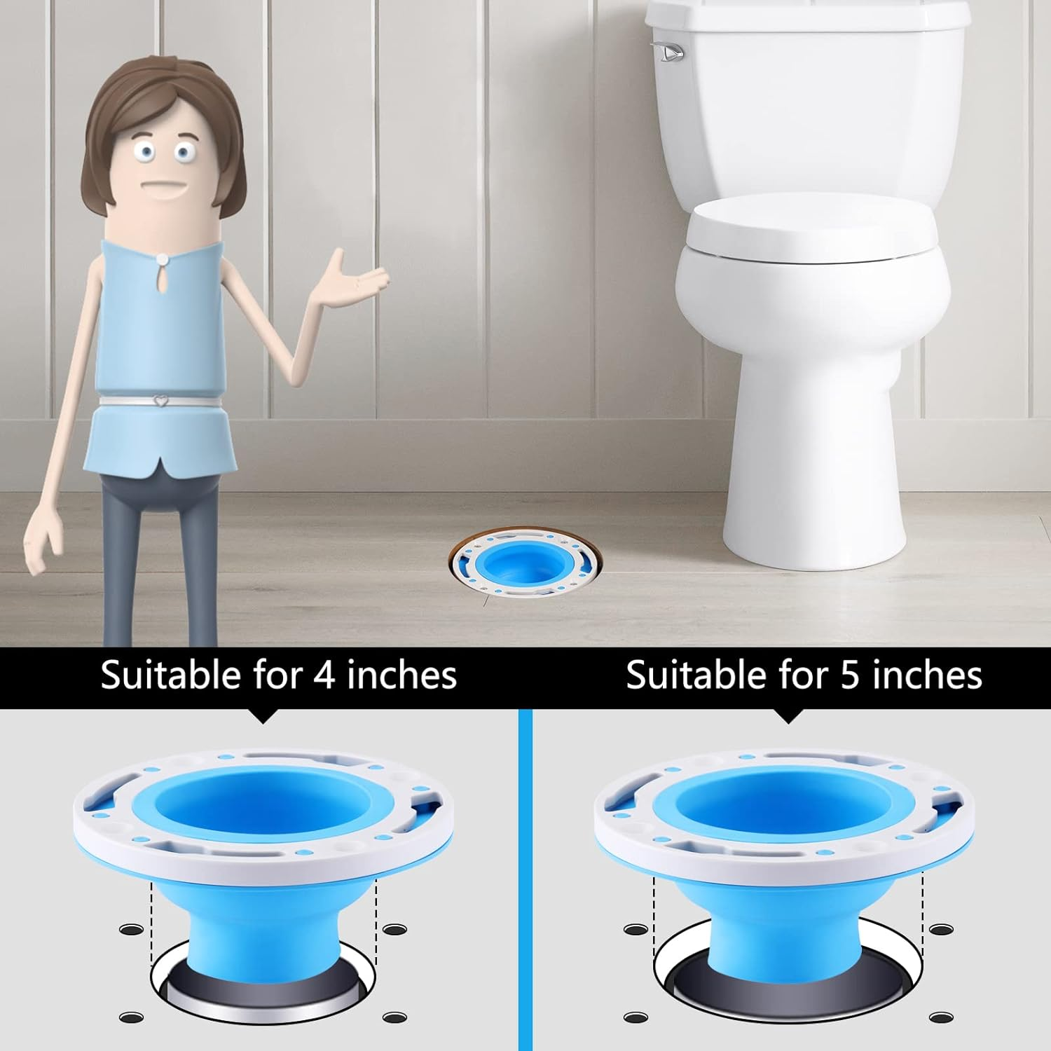 Toilet Flange Repair Kit, Perfect Seal Toilet Flange & Accessories Set, Fitting eBay