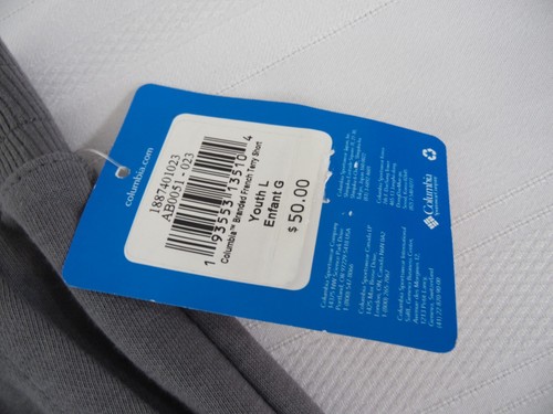 New COLUMBIA OMNI-SHADE 50 UPF (YOUTH L) Gray Cotton Running Athletic Shorts - Picture 6 of 13