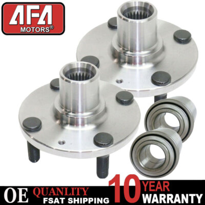 Set of 2 Front Left & Right Wheel Bearings and Hubs for Hyundai Accent Kia Rio