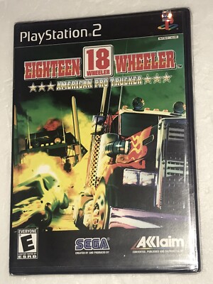 PLAYSTATION 2 EIGHTEEN WHEELER 18 WHEELER PRO TRUCK 2001 NEW FACTORY SEALED RARE