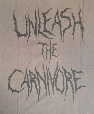 DEVOURMENT Unleash The Carnivore L Shirt TXDM Disgorge Defeated
