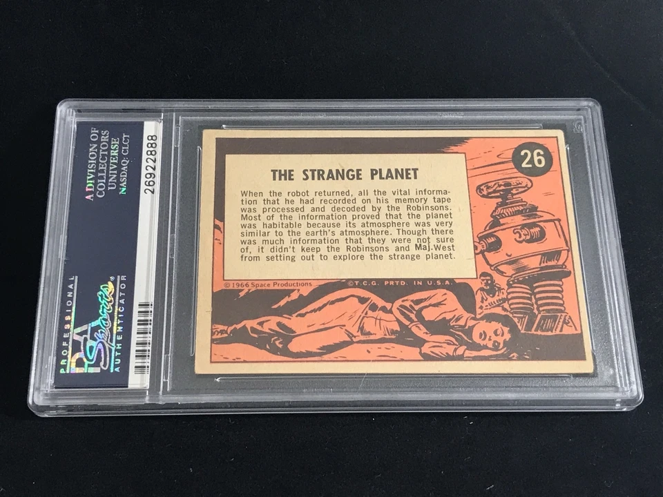 1966 Topps LOST IN SPACE June Lockhart & Marta Kristen Signed Rookie Card RC PSA - Image 2 of 2