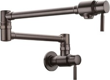 BAGNOLUX Venetian Bronze Wall Mount Pot Filler Commercial Kitchen Faucet 23.4 in