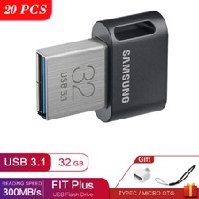 20PCS Samsung FIT Plus Tiny UDisk 32GB USB 3.1 Flash Drive Memory Thumb Stick