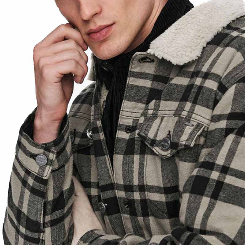 Men's Long Sleeve Flannel Shirt - 100% Cotton Soft Checkered Plaid Casual Top