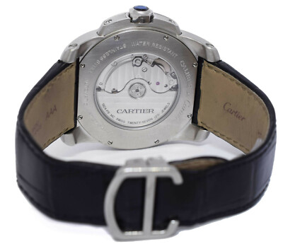 Cartier Calibre Steel Silver Dial 42mm Mens Automatic Watch