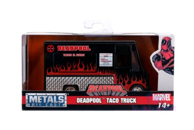 DEADPOOL TACO TRUCK ミニカー　ホットウィール Marvel Deadpool Diecast Taco Truck Car, 1:24 Scale Vehicle & 2.75