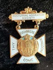 Antique Nocturnal Adoration Society - Enamel/Metal Pinback Badge/Pin — photo 3