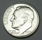 1960 P Uncirculated Roosevelt Silver Dime  BU