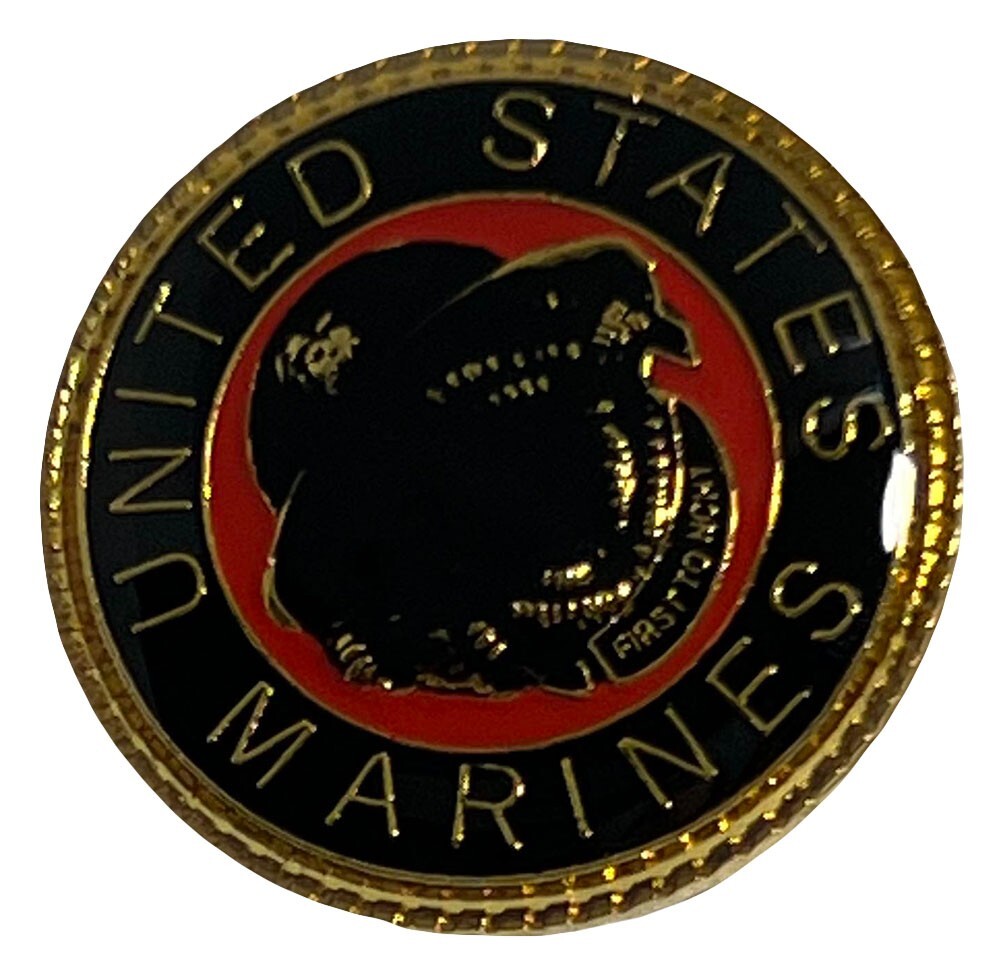 Pack of 6 United States Marines Motorcycle Hat Cap Lapel Pin M-375