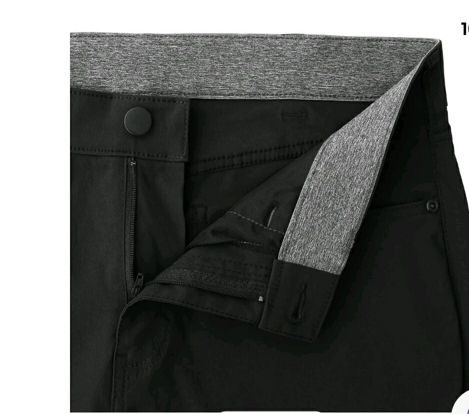 Men's Straight fit DENALI pant Black size 36x32. Durable Stretch UPF 50