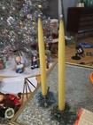 Vintage Nylon Permanent Candles 12" Tapers Refillable With Holders  Retro USA — photo 10