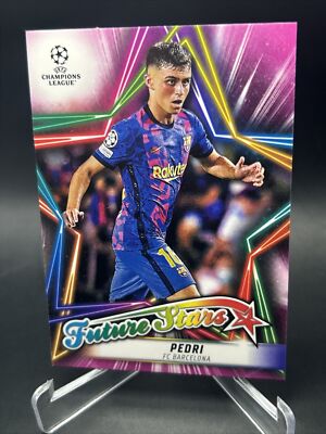 2021-22 Topps UEFA Pedri Pink Future Stars SP FS-01