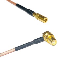 RG316 SSMB Female to SMA FEMALE ANGLE RF Cable Rapid-SHIP LOT