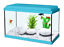 miniatura 7  - Acquario acquarietto vasca per pesci in vetro colorato 18L completo di filtro 
