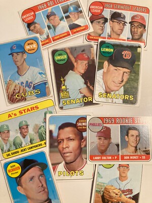 1969 Topps Baseball Singles You Pick Set Build VG to EX HOFers and Commons