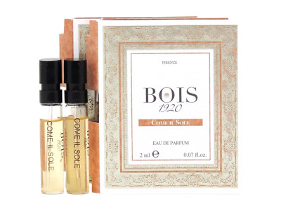 BOIS 1920 COME IL SOLE EDP 1.5ml .05fl oz x 2 COLOGNE SPRAY SAMPLES