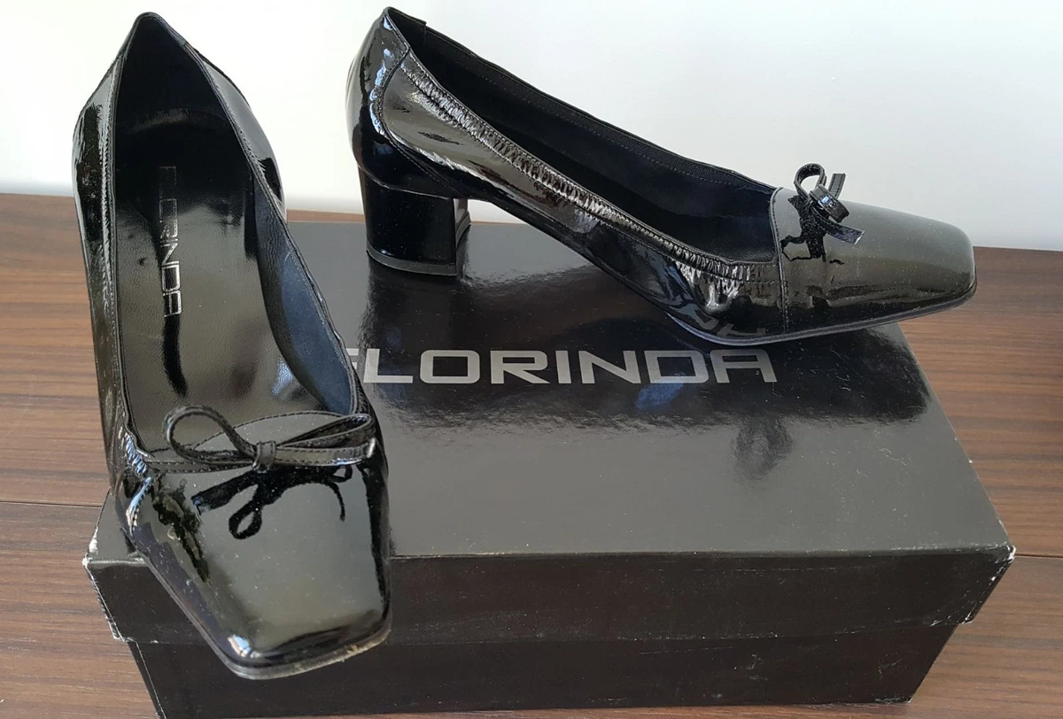 decollete nere tacco Scarpe donna FLORINDA in vernice nero n. 37 5