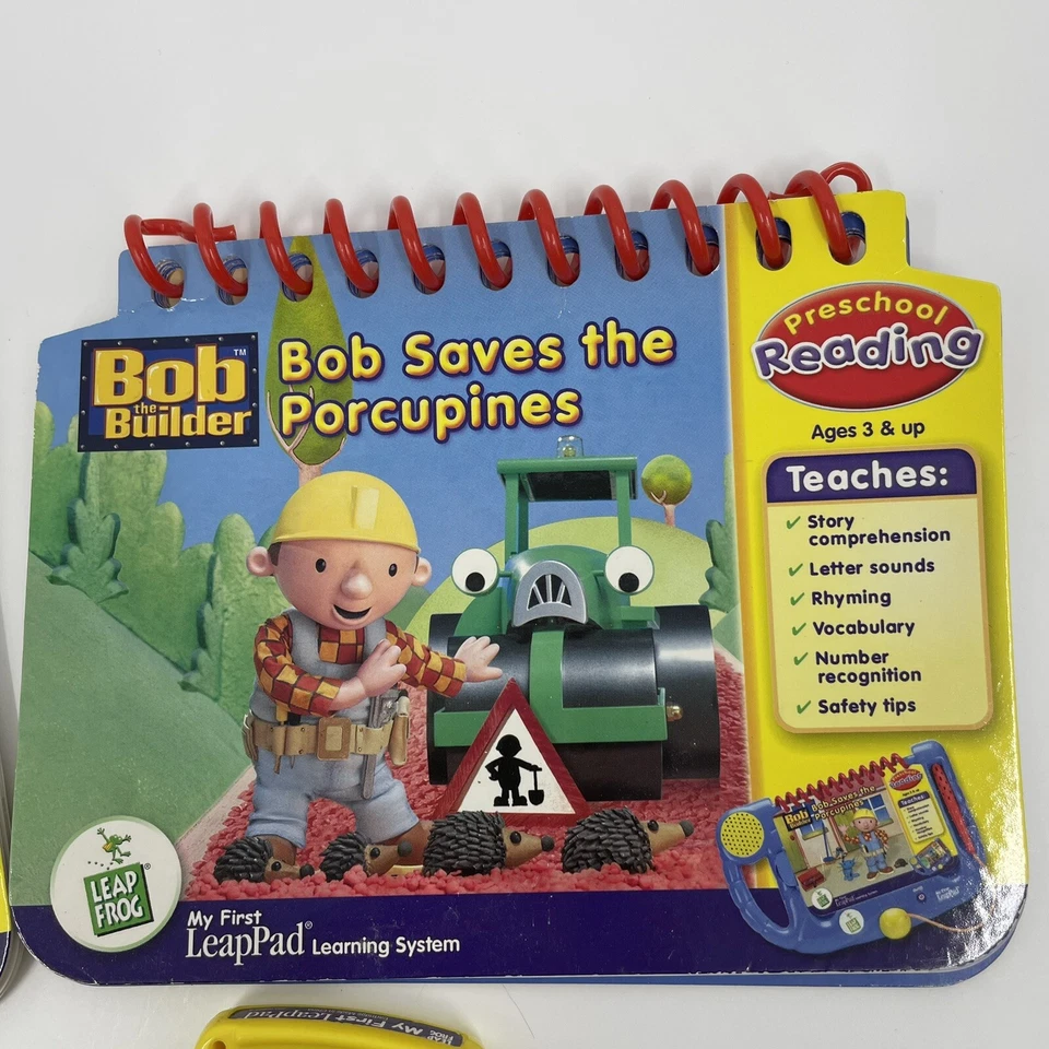Leap Frog My First LeaPad Bob The Builder Bob Saves the Porcupine/I Know My ABC - Image 3 of 4