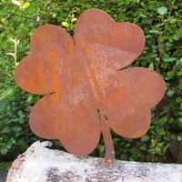 Kleeblatt GlüCk Edelrost Rost Gartendekoration Deko Garten Gartendeko 160375