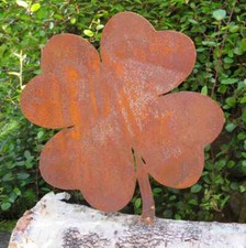 Kleeblatt Glück Edelrost Rost Gartendekoration Deko Garten Gartendeko 160375